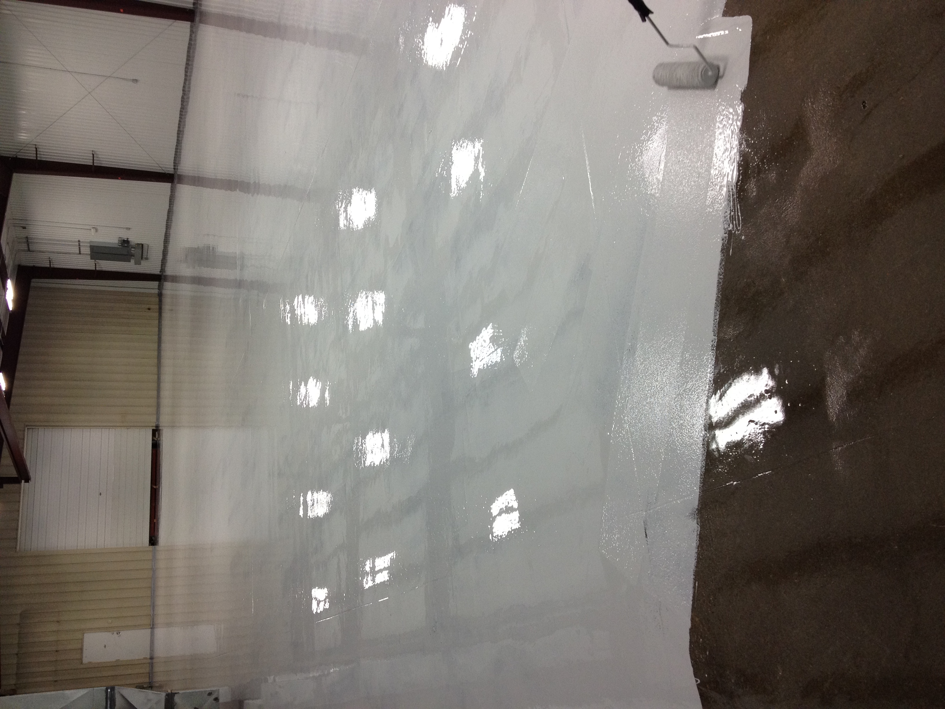 Industrial epoxy floor coating — Army Corps of Engineers