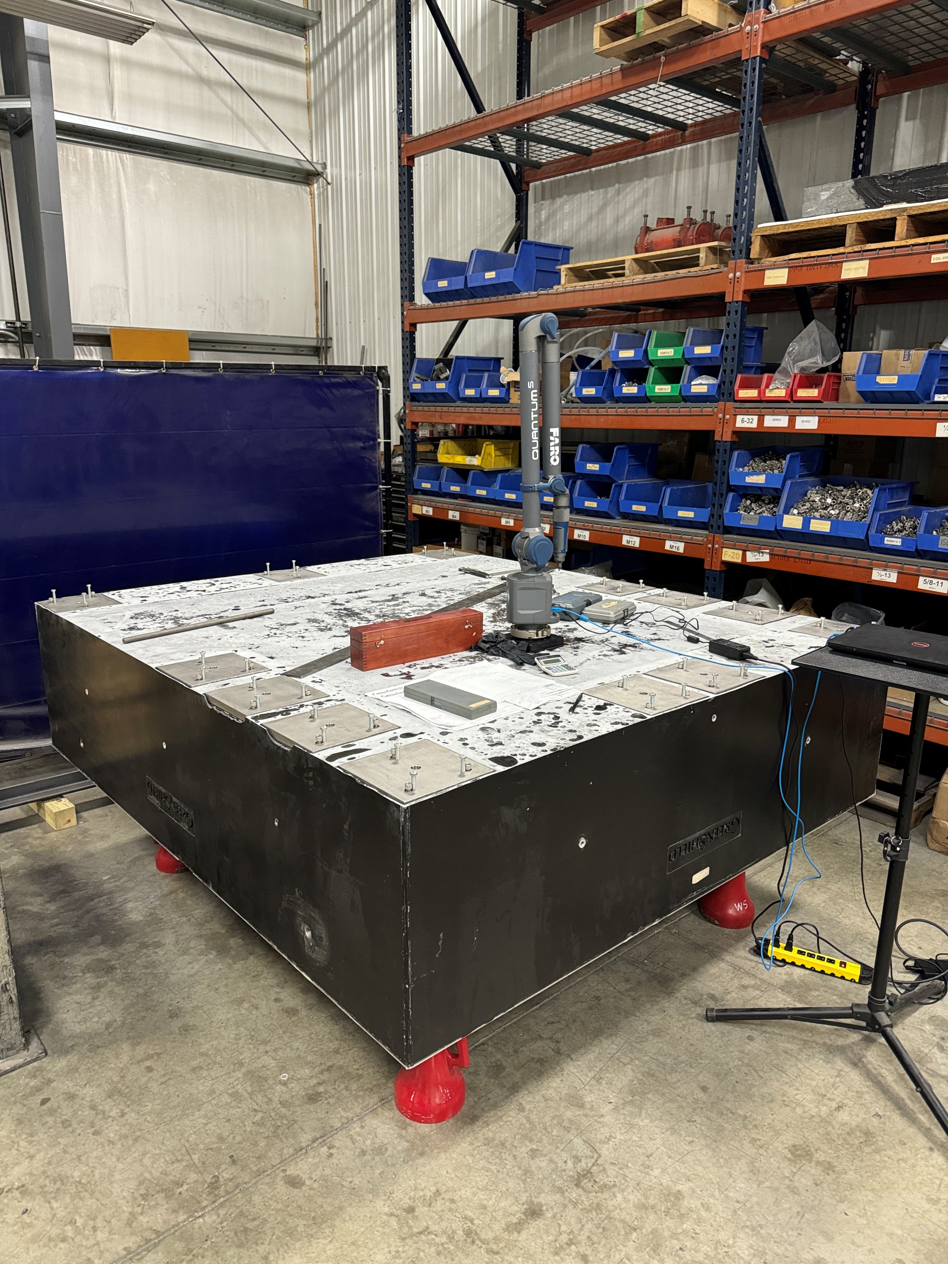 GreenShield polymer block centrifuge foundation — zero corrosion zero maintenance Gulf Coast petrochemical