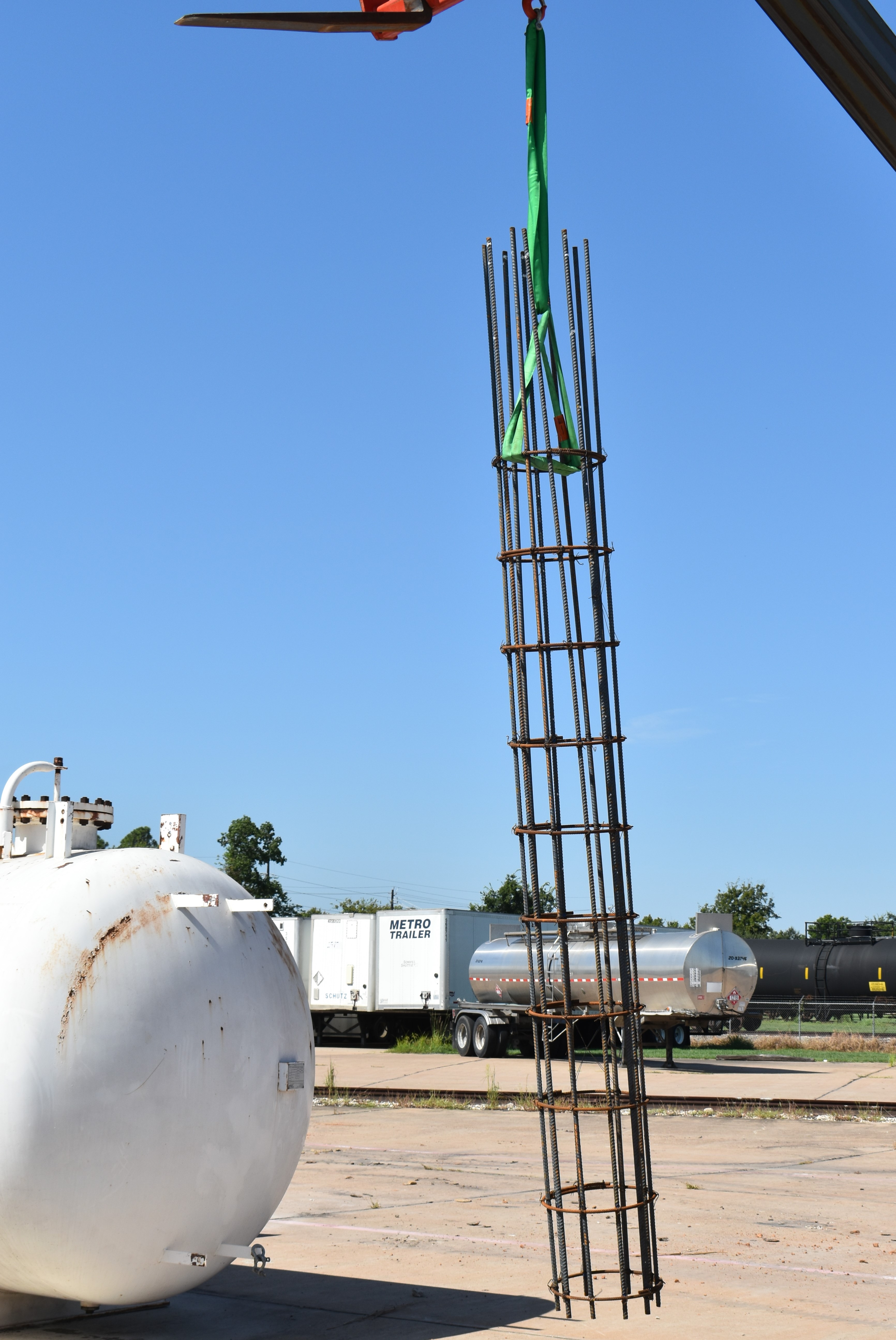 Deep drilled bell-bottom foundation pedestals — SeaTex Gulf Coast industrial