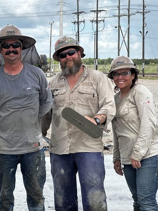 Millennium Industrial field crew on site — led by Lyle Ponton, Field Lead